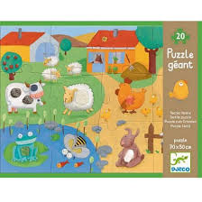 Είστε κτηνοτρόφοι και έχετε λίγα ζώα. Djeco Pazl Gigas 12 Temaxiwn H Farma Twn Zwwn