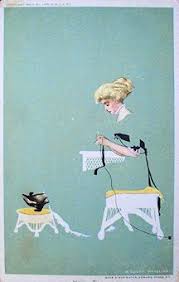 Coles Phillips Poster From Life Magazine Cover October 14 1909 Home Ties Fadeaway Girl Life Magazine Covers Vintage Illustration Art Old Fashion Image