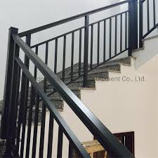 Is there any way to give the railing a. China Simple Design Outdoor Metal Wrought Iron Stair Railing Price China Railing Balcony Railing