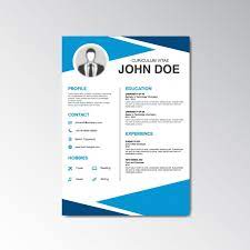 Free Vector Curriculum Vitae Template
