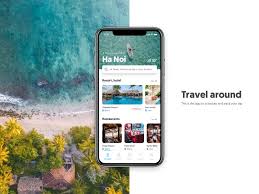 Mobile Mockup Travel App Ios