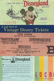 A C Ticket Adventure Looking Back At Disney Parks Historic Coupon Books Delightful Life Vintage Disney Posters Retro Disney Disney Tickets