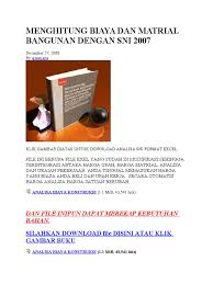 Harga satuan n jumlah (rp). Rab Sipil Pdf