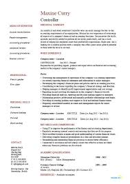 Controller Resume Accounts Examples Sample Template Job Description Budgets Finance Skills