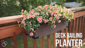 Deck hanging planters for railing. Diy Deck Railing Planter Box Youtube