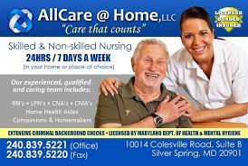Home health care is not only comforting, but more convenient and often less expensive than other forms of health care. Allcare At Home Llc Home Facebook