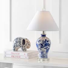Small bedside lamps in murano glass. Ceramic Crystal Chinoiserie Floral Table Lamp Blue White Pier 1