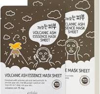 esfolio Volcanic Ash Face Mask – Deep Cleansing Korean Sheet Mask for Pore  Care, Oil Control, Acne-Prone & Oily Skin – Hydrating & Purifying Skincare  ...