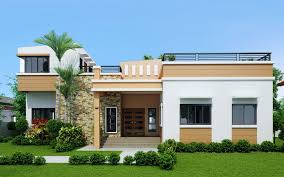 Rey Four Bedroom One Storey With Roof Deck Shd 2015021 Pinoy Eplans Modern Bungalow House Four Bedroom House Plans Single Floor House Design