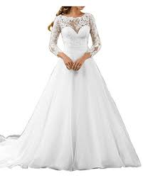 Buy cheap ball gown wedding dresses online at veaul.com today! Gorgeous Bride Ball Gown Long Sleeves Lace Wedding Dresses Bridal Gowns 2017 Uk Size 14 Buy Online In Bahamas At Bahamas Desertcart Com Productid 50316233
