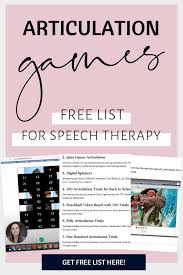These fun speech therapy games include interactive grammar board games that will make your speech teletherapy sessions a breeze. Free Articulation Games For Speech Therapy Online Speech Therapy Store