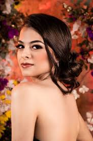 Carmen Victoria Muñoz Meléndez, Señorita Flor Sanjuanera electa periodo  2022-2023. Peinado y maquillaje: Studio de belleza Reyklin