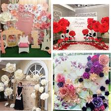 Check spelling or type a new query. Venue Decorations 30cm Paper Flower Backdrop Wall Large Rose Flowers Diy Wedding Party Decor 2019 Home Garden Bioconservation Org