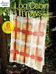 Calling all log cabin lovers! Knitting Patterns Supplies Log Cabin Throws To Crochet Pattern Book