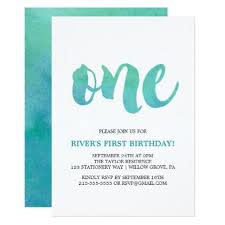 This is especially true for birthday gifts because you want to present not only a pleasure. Watercolor Calligraphy First Birthday Invitation Zazzle Com First Birthday Invitations Birthday Invitations First Birthday Cards