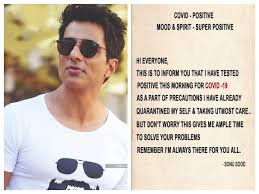 Find sonu sood latest news, videos & pictures on sonu sood and see latest updates, news, information from ndtv.com. Sonu Sood Reveals He Has Tested Positive For Covid 19 Says His Mood And Spirit Are Super Positive Hindi Movie News Times Of India