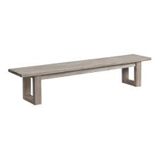 All the benches and other outdoor furniture sold by amishoutletstore.com is handcrafted by amish artisans, and they are very good at what they do. Best Selling White Metal And Wood Catalonia Outdoor Patio Dining Bench White Natural By World Market Accuweather Shop