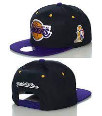 La Lakers Championship Snapback Cap Black Mitchell And Ness La Lakers Lakers Championships Mitchell Ness