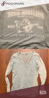 Black And Gold True Religion Shirt Womens Pin On My Posh Closet