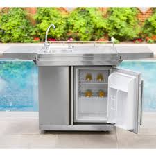 Outdoor kitchen cart on wheels. Leisure Season Ltd Outdoor Kitchen Cart Beverage Center With Fridge Sink