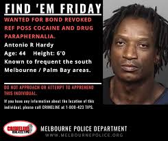 Melbourne Police Seeking Whereabouts of Antonio Hardy, Wanted