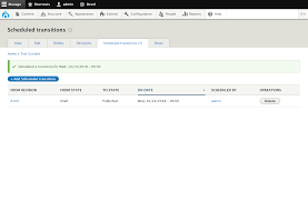 Scheduled Transitions Drupal Org