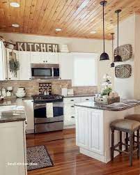 Farmhouse Wall Decor Ideas For Kitchen In 2020 Kitchen Design Small Small Kitchen Decor Kitchen Island Decor
