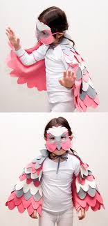 Bird Costume For Kids Pink Parrot Costume Kids Costume Bird Costume Parrot Mask Etsy Halloween Costumes For Girls Parrot Costume Bird Costume