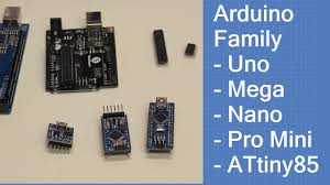 Personally speaking, i suggest arduino nano over uno as it is cheaper, breadboard friendly, small in size and has couple of more pins (digital and analog io) than uno. The Arduino Family Uno Mega Nano Pro Mini Attiny85 Youtube