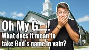 Taking the lord's name in vain is a reference to oath taking or covenant making. What Does It Mean To Take God S Name In Vain Youtube