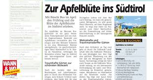 Je nachdem wie kalt der winter war und wie sonnenreich und feucht die frühlingstage sind, beginnen die. Zur Apfelblute Ins Sudtirol Wann Wo