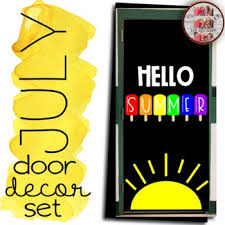 But parents aren't the only ones counting down the days, teachers are too. Hello Summer Door Decoration Set End Of The Year June July Door Bulletin Board