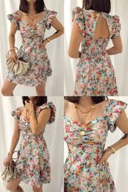 sirt dekolteli saten elbise moda kiyafetler elbise moda stilleri