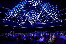 Kinetic Light System Kinetic Fly In The Leningrad Center Saint Petersburg Russia By System And Light Designer Serge Lighting System Lights Kinetic Sculpture