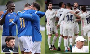 Founded on 6 march 1902 as madrid football club, the club has traditionally worn a white home kit since inception. Rangers To Host Real Madrid In A Pre Season Friendly At Ibrox As Ancelotti Goes Up Against Gerrard Daily Mail Online