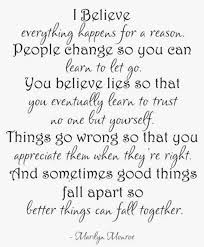 Everything Happens For A Reason Everything Happens For A Reason Monroe Quotes Words