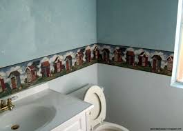 Your bathroom can be big or small, colorful or quiet—but one thing it should always be is deeply relaxing. Bathroom Wallpaper Borders Ideas Luxury Unique Bathroom Wallpaper Borders Wallpaper Borders For Bathrooms Bathroom Wallpaper Unique Bathroom