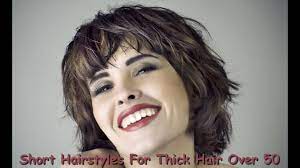 Whether you want soft side layers or full bangs, there's something to suit every hair type and face. Short Hairstyles For Thick Hair Over 50 Youtube
