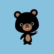 Little Black Bear Cute Cartoon Drawings Bear Character Bear Wallpaper