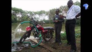 A Motorcycle Powered Water Pump Youtube