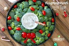 Leave space for festive spiced red cabbage, sweet glazed parsnips and mustard coated carrots too. Christmas Tree And Wreath Veggie Trays The Country Cook