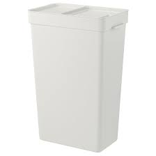 Hallbar Bin With Lid Light Gray Lower Outer Measure Depth 11 7 8 Ikea Ikea Deckel Behalter