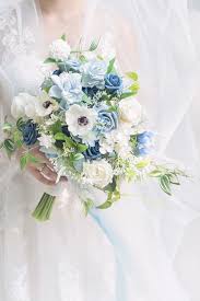 Easy flower crafts that anyone can do. Dusty Blue Wedding Flowers Greenery Diy Packages