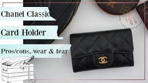 Chanel classic card holder caviar. Chanel Classic Card Holder Pros Cons Wear Tear Review Youtube