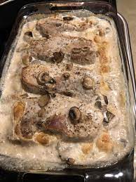 Try it in your favorite green bean casserole recipe! Oven Baked Pork Chops And Potatoes In Homemade Mushroom Soup Soooo Tasty Homemade Mushroom Soup Baked Pork Chops Pork Chops Potatoes