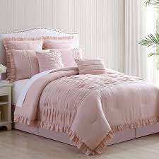 Bed sheets have progressed from being just a necessity into a fashion statement. Amazon Com Amrapur Overseas Antonella 8 Piece Pleated Comforter Set King Mauve Home Kitchen