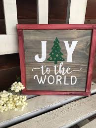 Joy To The World Joy Sign Christmas Decor Christmas Signs Farmhouse Christmas Tree Decor Christmas Wood Fun Christmas Decorations Outdoor Christmas Decorations