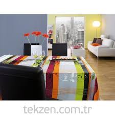 Masa Ortusu 140x140 Cm Silinebilir Kumas Tekzen