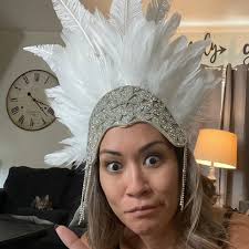 Feather Headdress Collar,headdress and Arm Pieces. Feather Costume Piece  Samba Hora Loca Carnaval Parade Made in USA All Colors Available