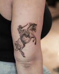 Cowboy on Horse Tattoo 